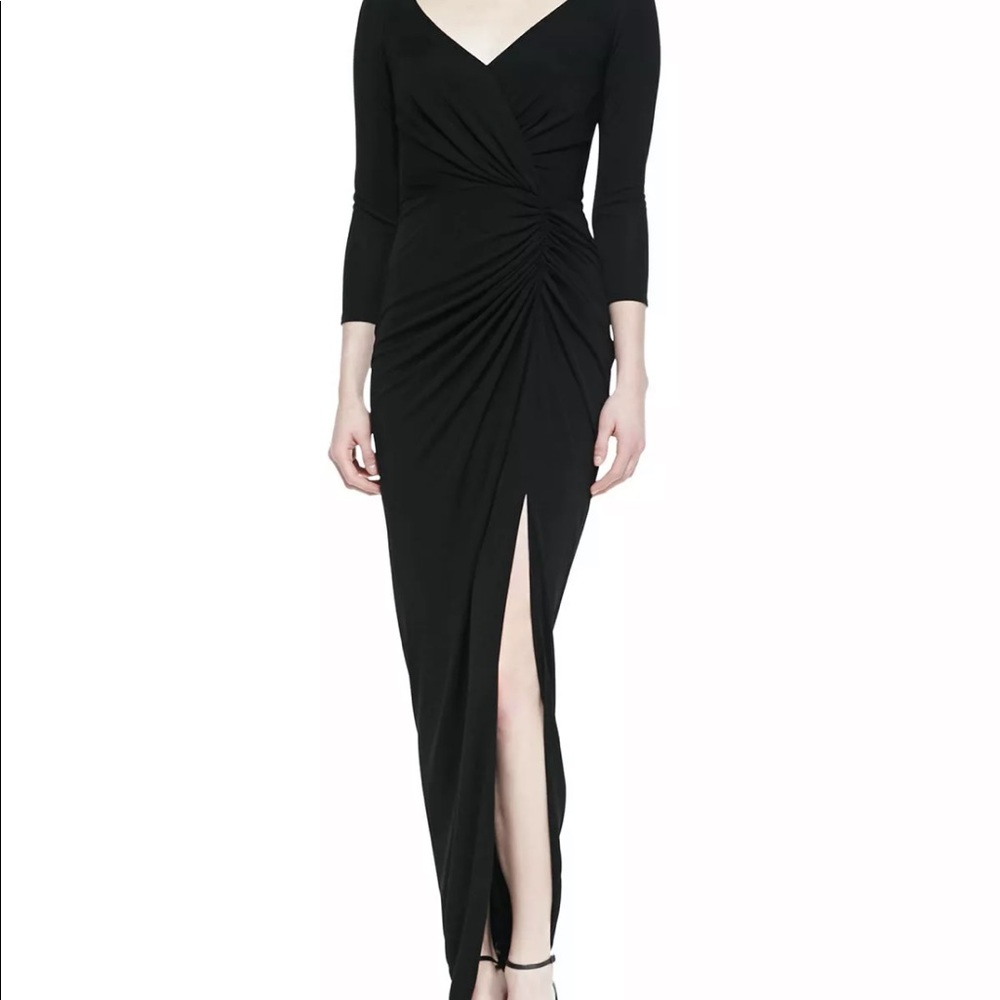 David Meister Lace Back Gown